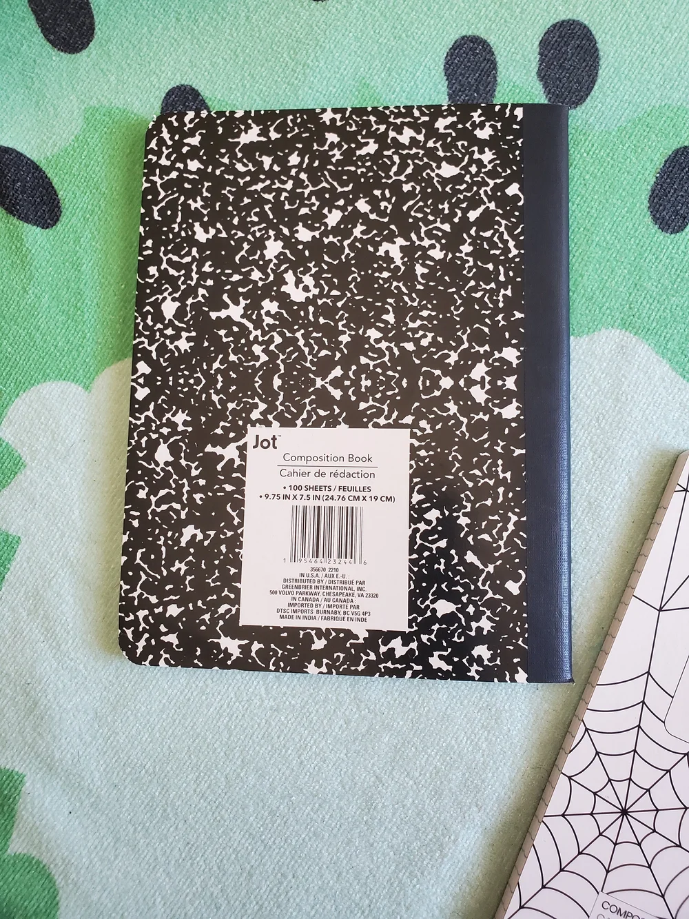 Kids 'Amazing' Spider Web Hardcover Notebook + Standard Composition Book